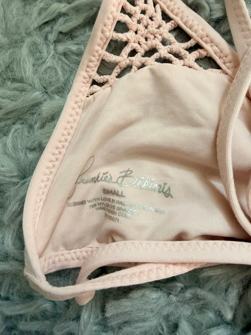 Frankie’s Bikini’s light pink top